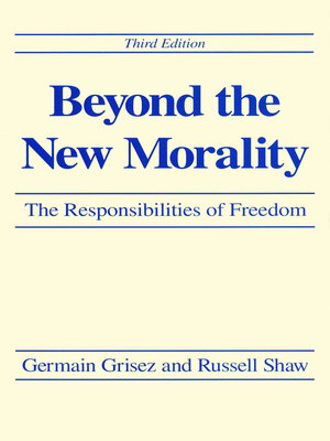 cover image of Beyond the New Morality